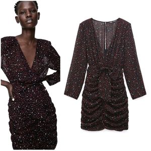 NWT ZARA | Heart Print Dress Black Red